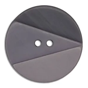 1 1/8" Shades of Smoke 2-Hole Plastic Button (Made in Spain)