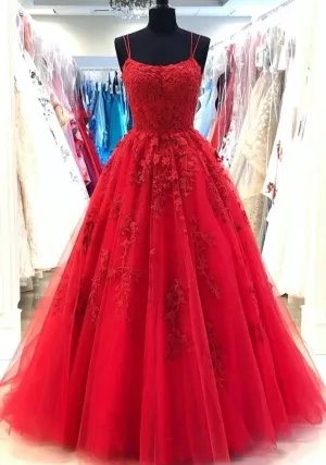 A Line Lace Prom Dress Evening Dress, Dance Dress, Graduation School Party Gown, PC0464