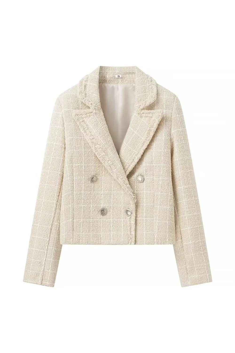 'Aria' Chic Casual Tweed Short Jacket