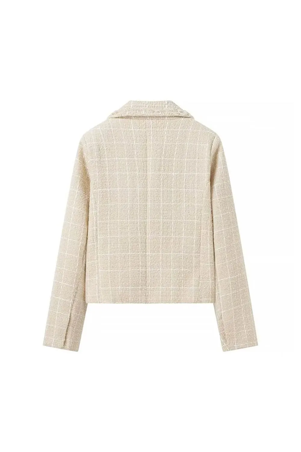 'Aria' Chic Casual Tweed Short Jacket