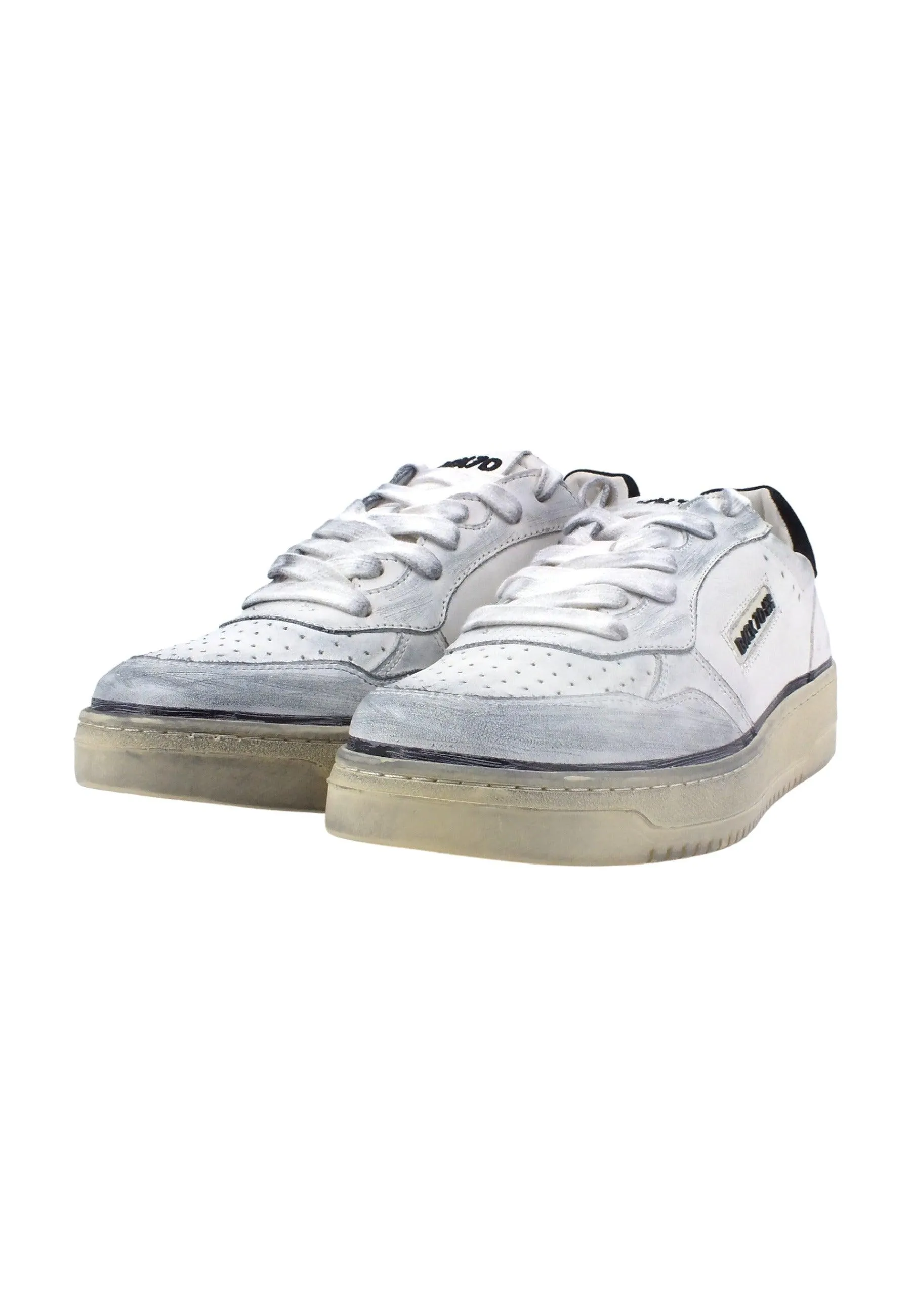 BACK70 Slam Vintage Sneaker Uomo White Black 108002