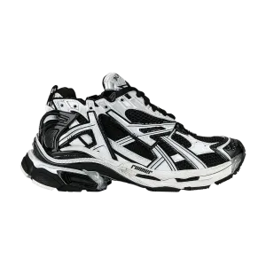 Balenciaga Runner Sneakers - White and Black Stylish Athletic Footwear