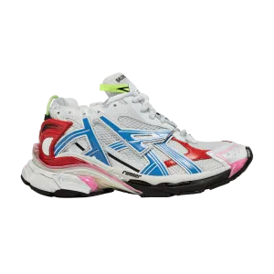 Balenciaga Multi-Colored White, Red, Blue, and Pink Runner Sneaker