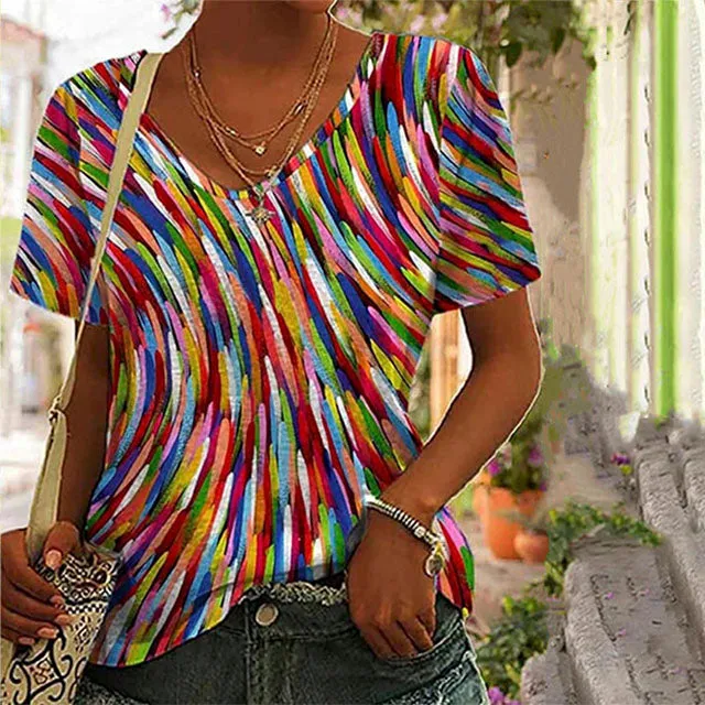 BerryBetty - Casual Colorful T-Shirt