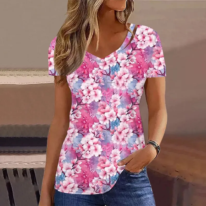 BerryBetty - Casual Floral T-Shirt