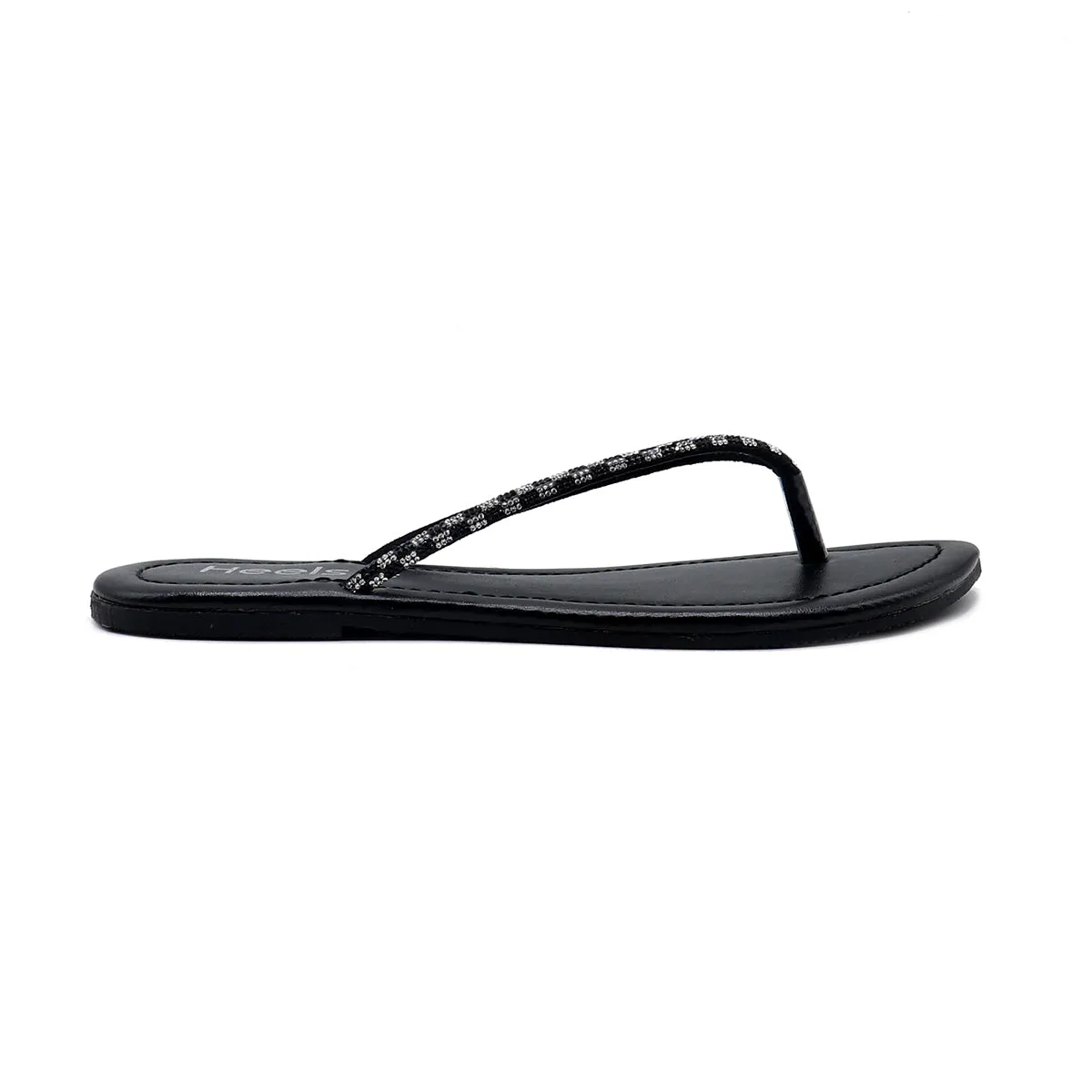 Black Casual Chappal 000381