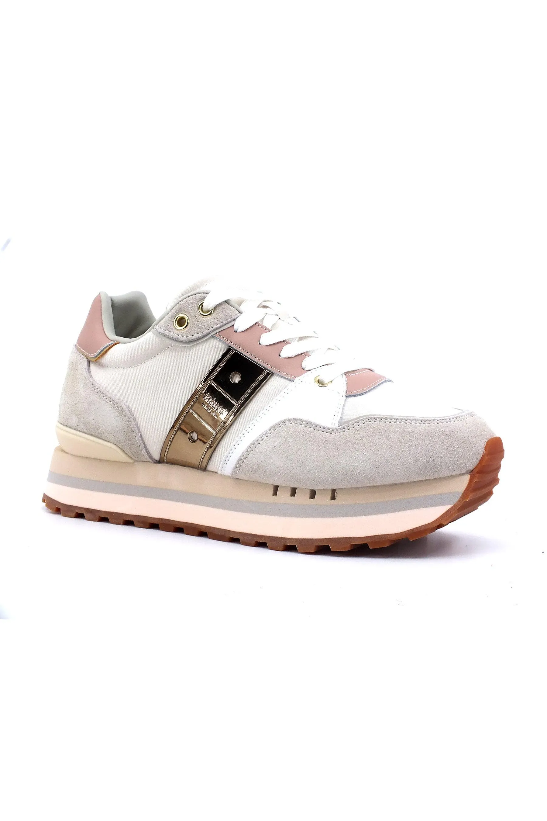 BLAUER Epss01 Sneaker Donna White Nude F3EPPS01