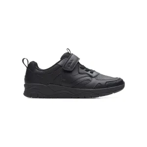 Boys - Clowder Sprint Older Black Leather