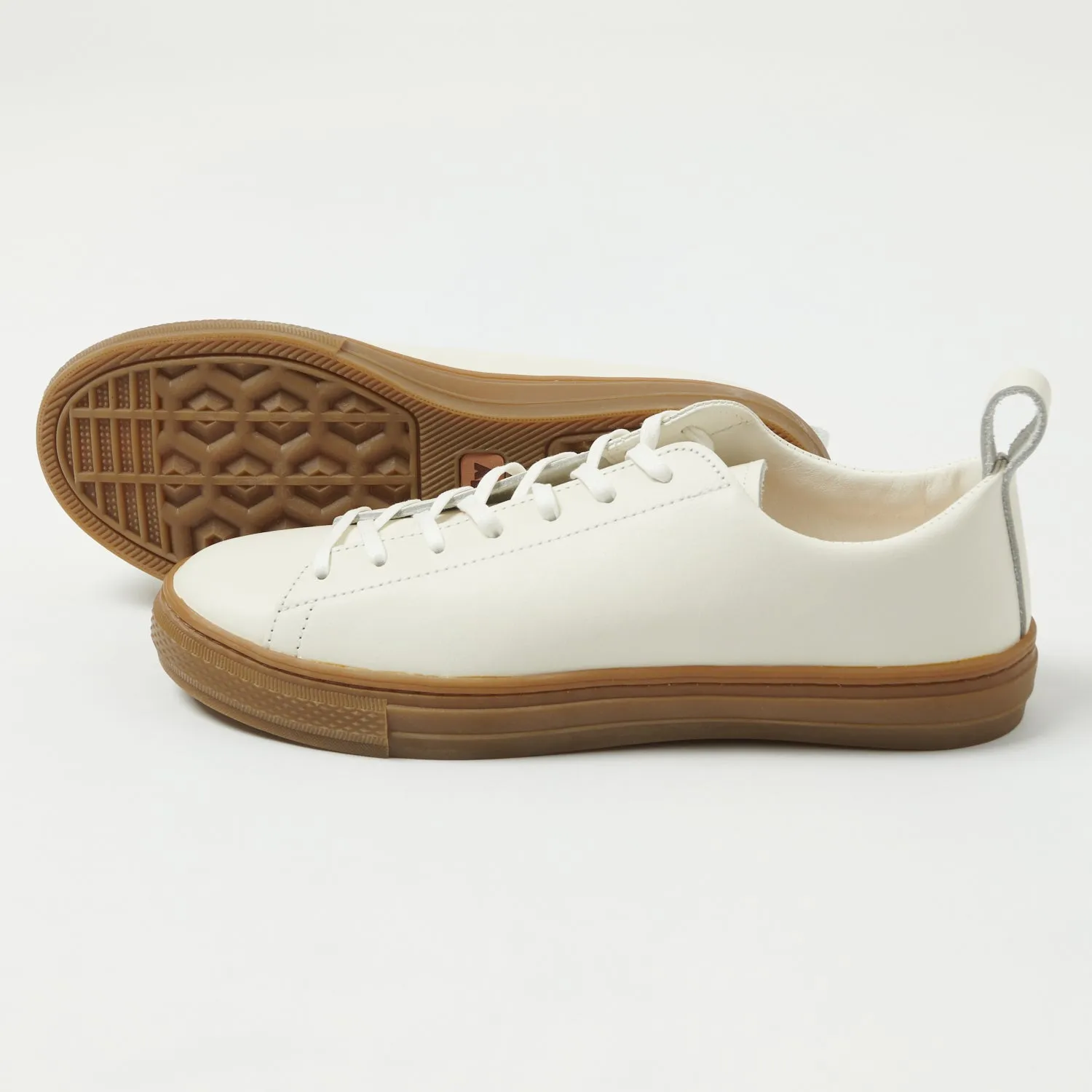 Buddy Bull Terrier Low Chubby Sneaker - White Leather