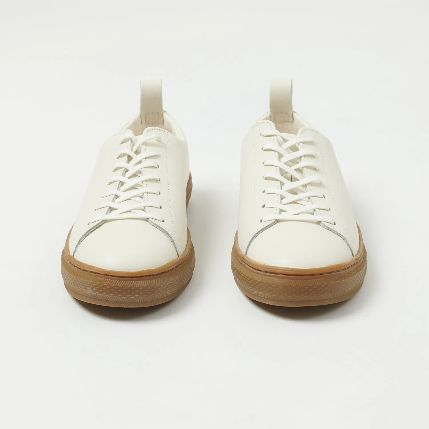 Buddy Bull Terrier Low Chubby Sneaker - White Leather