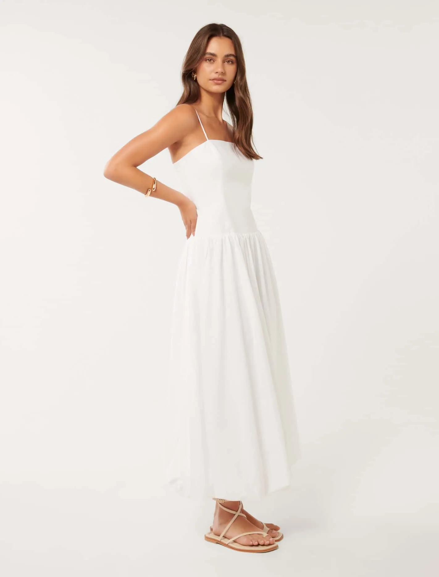 Camila Bubble Hem Midi Dress