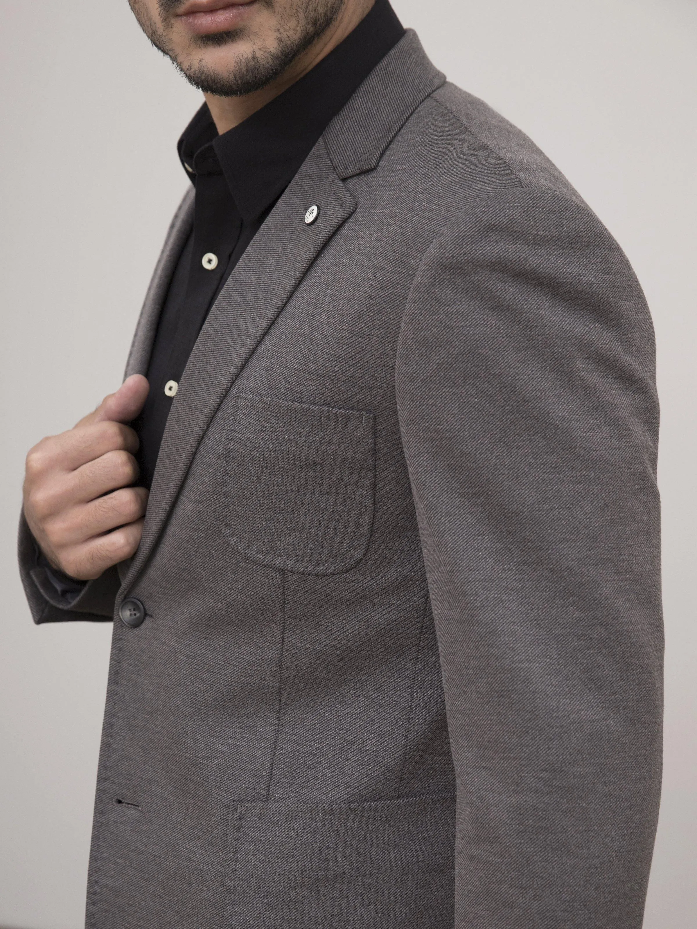 CASUAL COAT SLIM FIT GREY