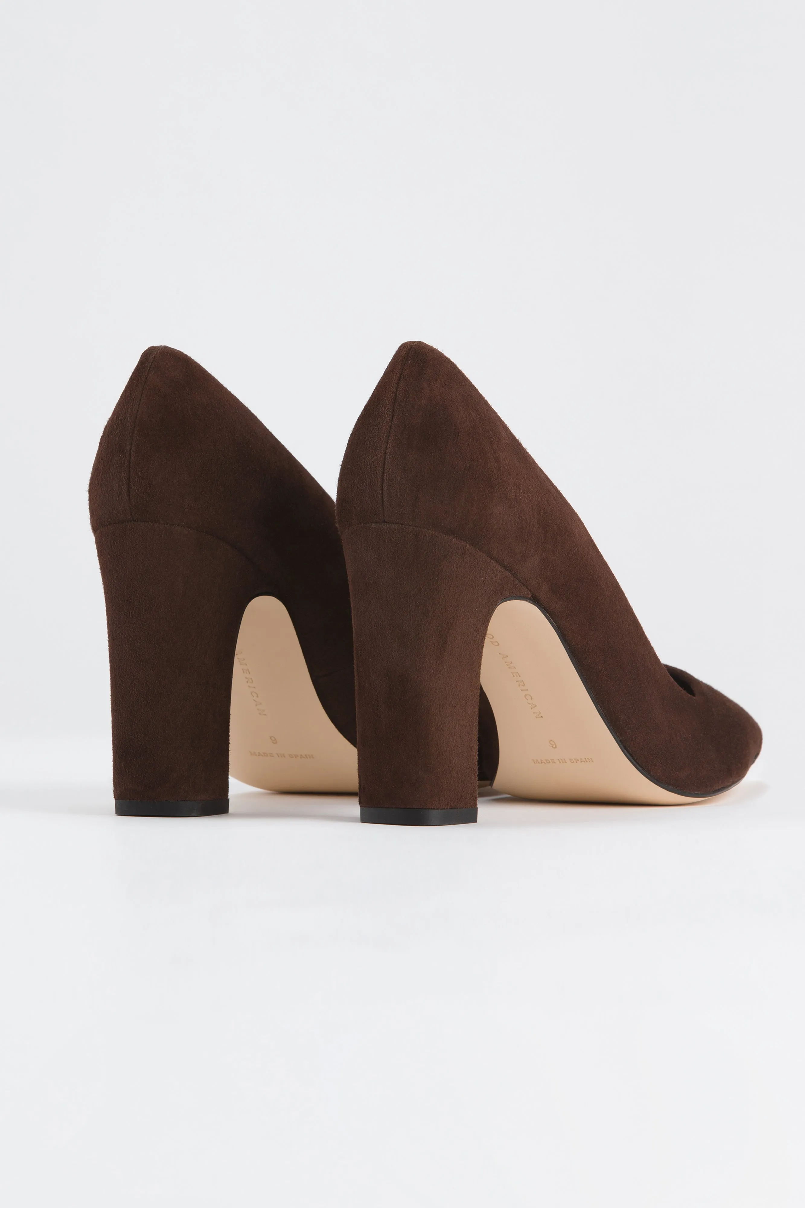 CHUNKY PUMP | SUEDE CHOC BROWN002