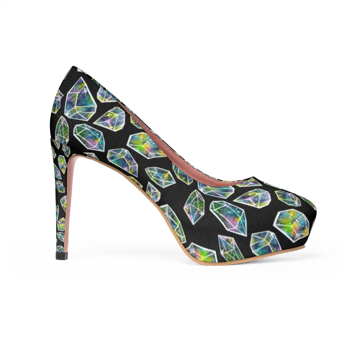 Cosmic Crystal Women's Platform Heels