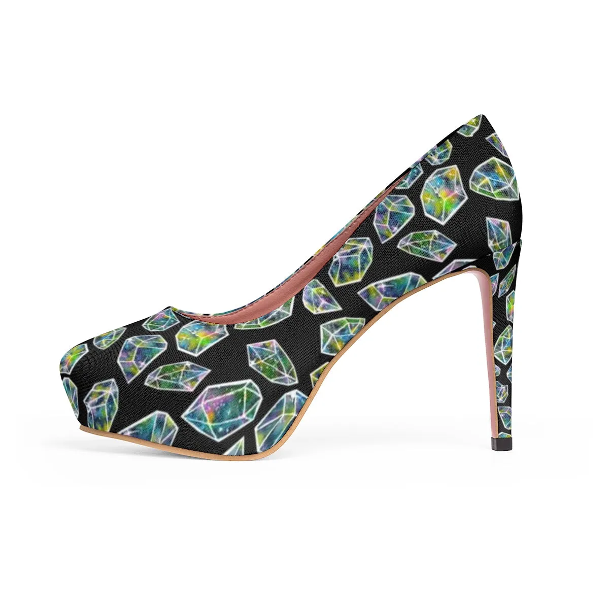 Cosmic Crystal Women's Platform Heels