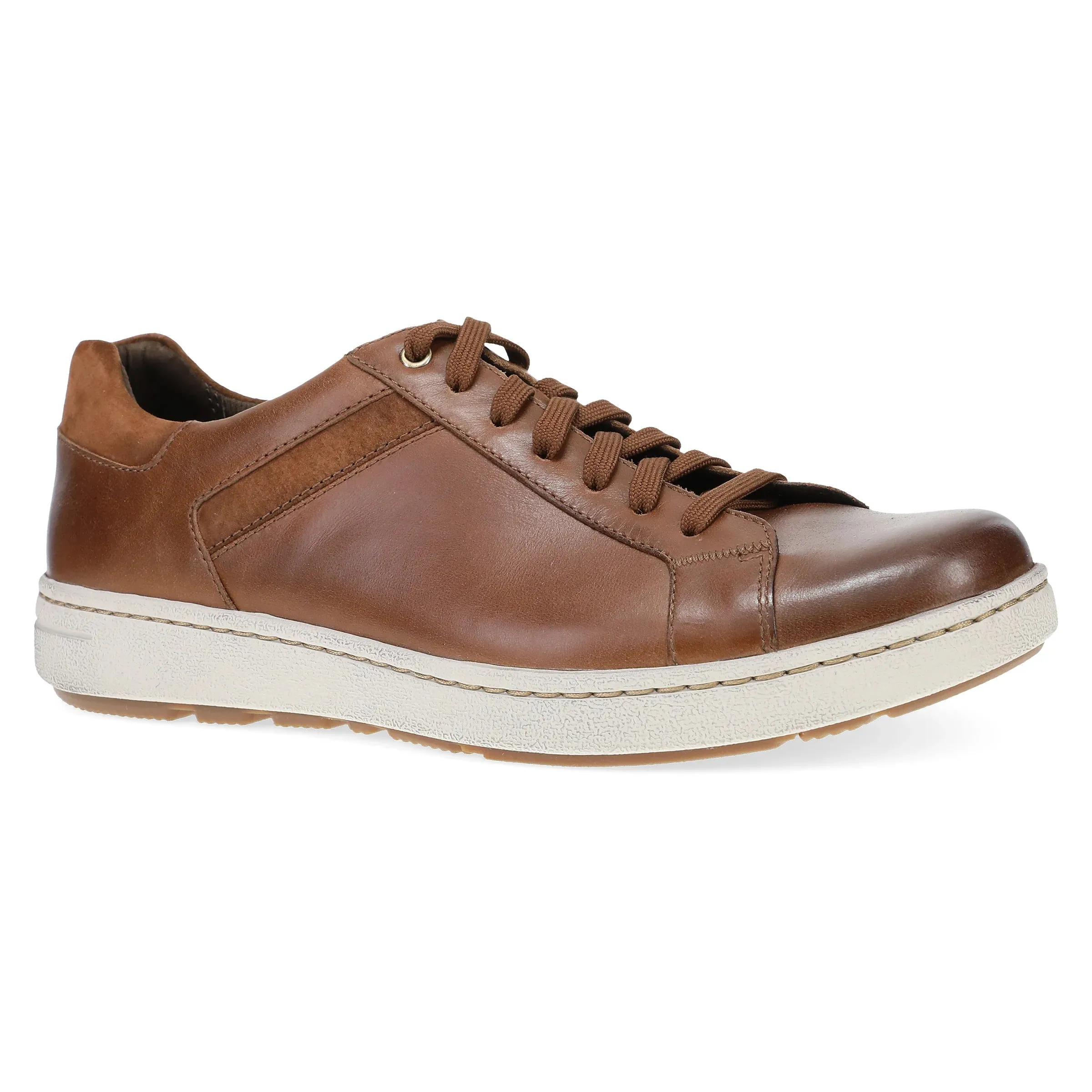 Mens Stylish Tan Leather Dansko Trevor Sneaker - Comfortable and Supportive Casual Footwear