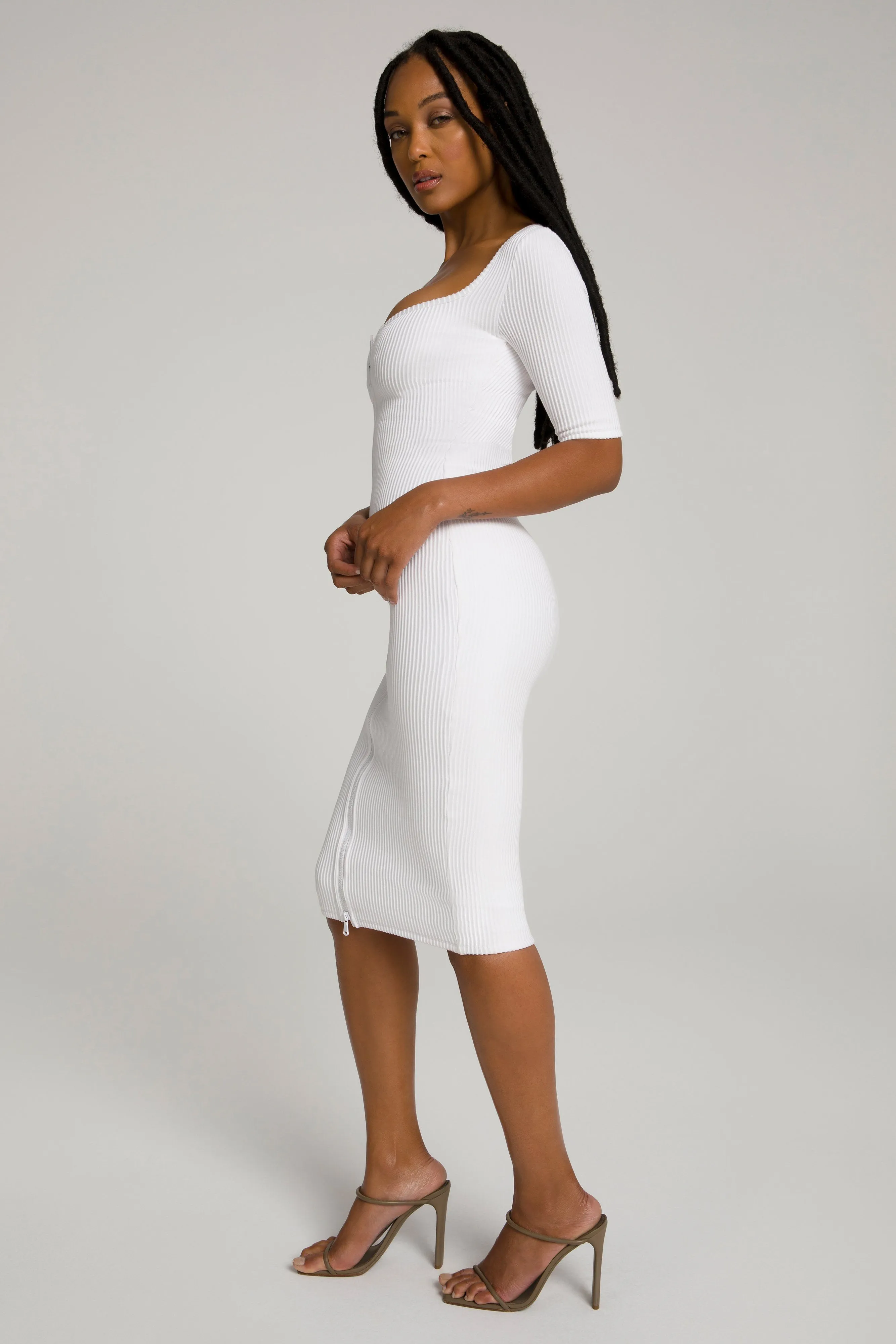 DRAMATIC ZIP MIDI | WHITE001