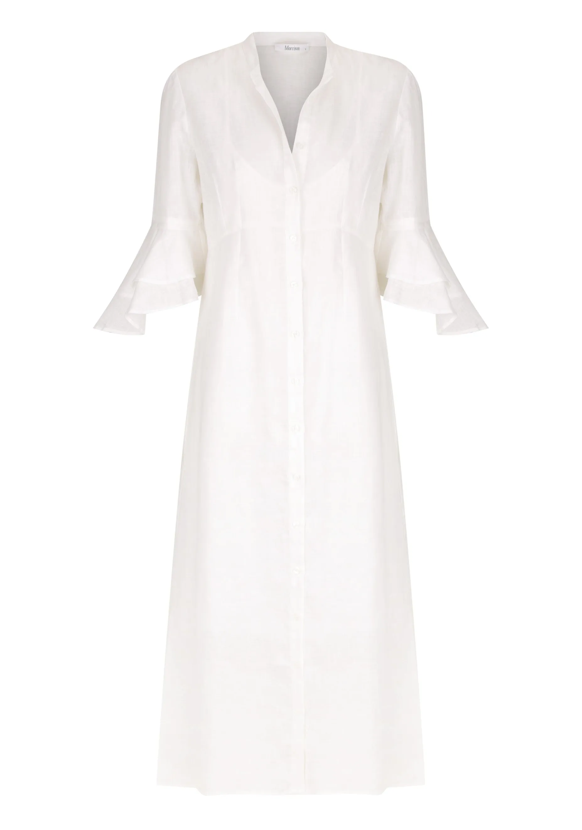 Ellison Linen Dress_White