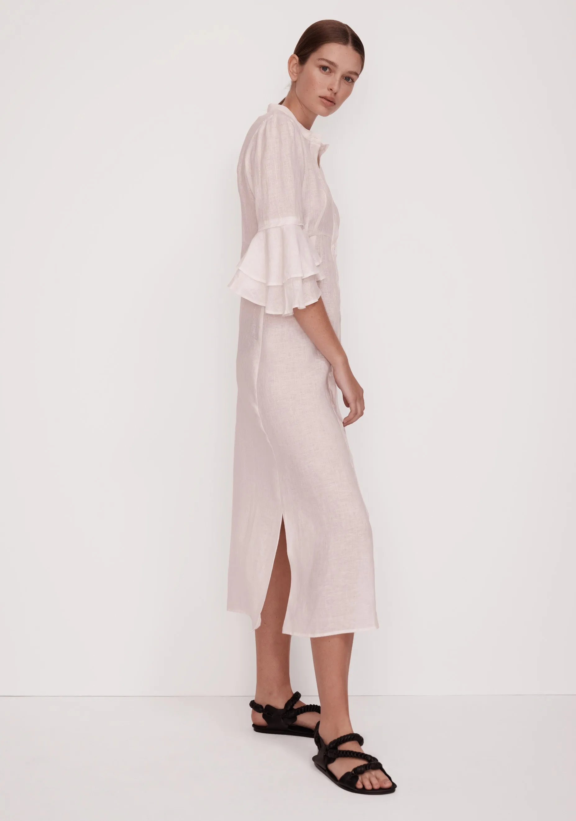 Ellison Linen Dress_White