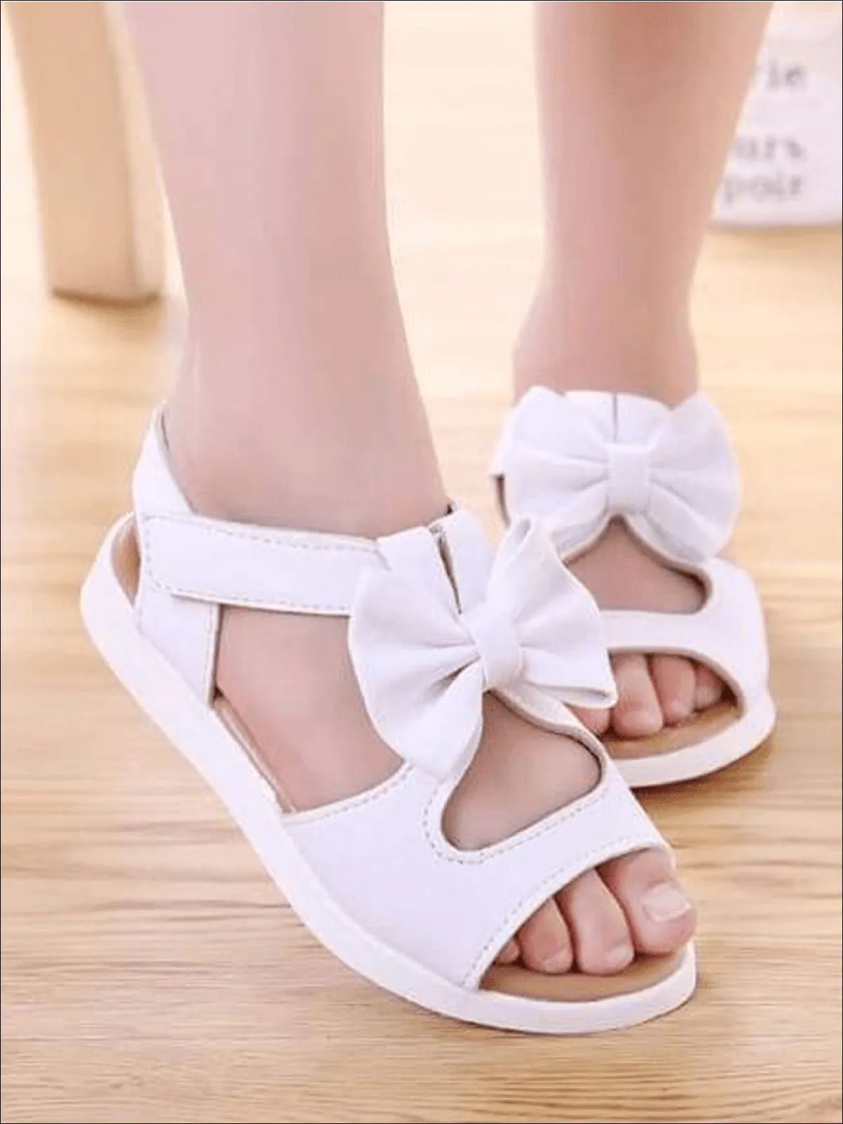 Girls Summer Bow Tie Sandals By Liv and Mia