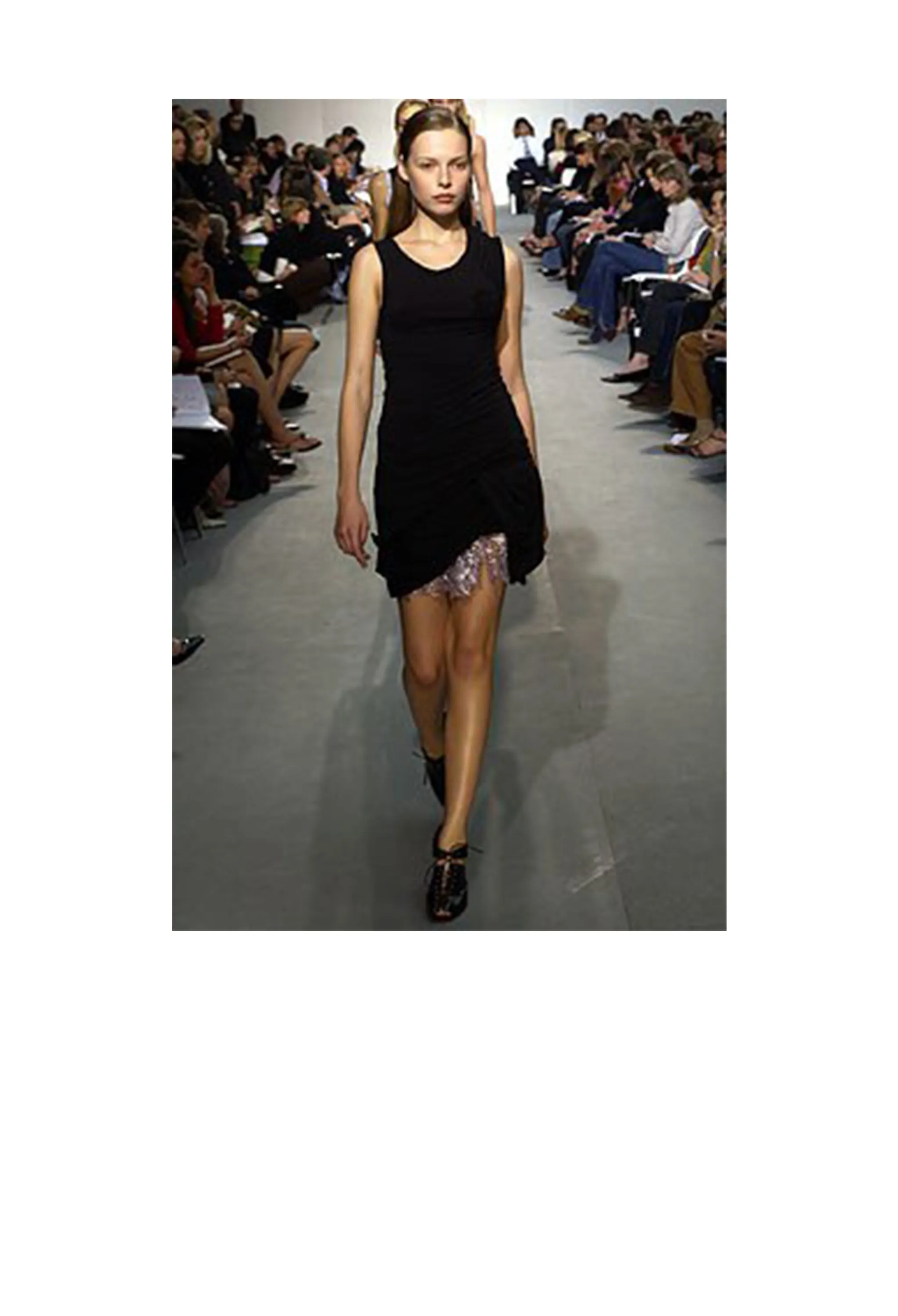 HELMUT LANG BLACK DECONSTRUCTED CONCEPT TANK DRESS