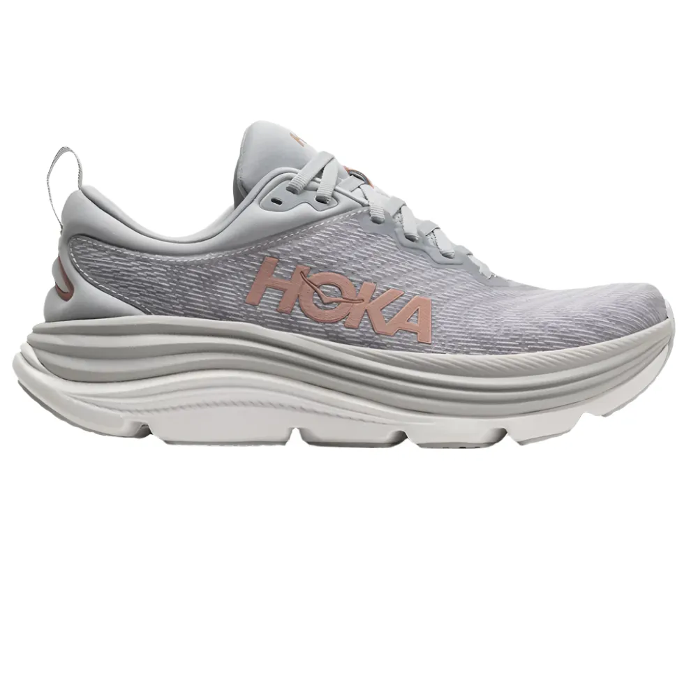 Hoka Women’s Gaviota 5 Wide Running Shoes in Harbor Mist/Rose Gold - Ultra Comfort & Support