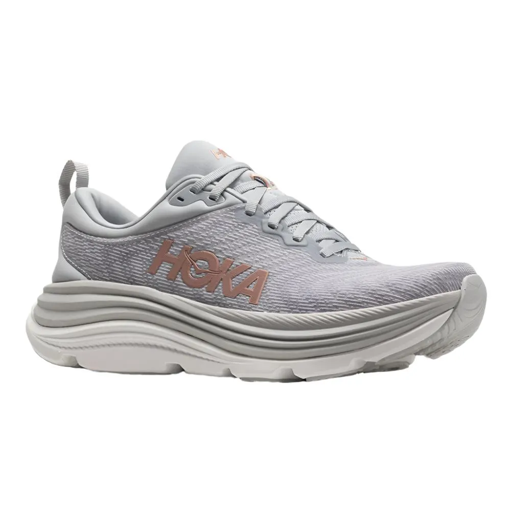 Hoka Women’s Gaviota 5 Wide Running Shoes in Harbor Mist/Rose Gold - Ultra Comfort & Support