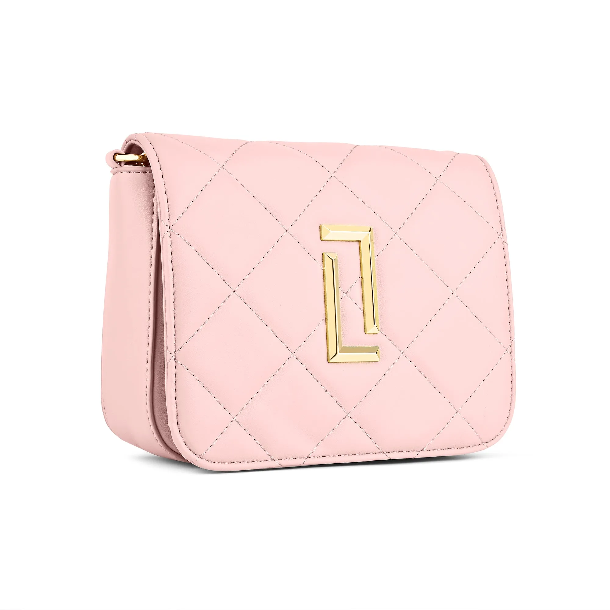 Lavie Luxe Light Pink Small Women's Carol Flap Sling Bag