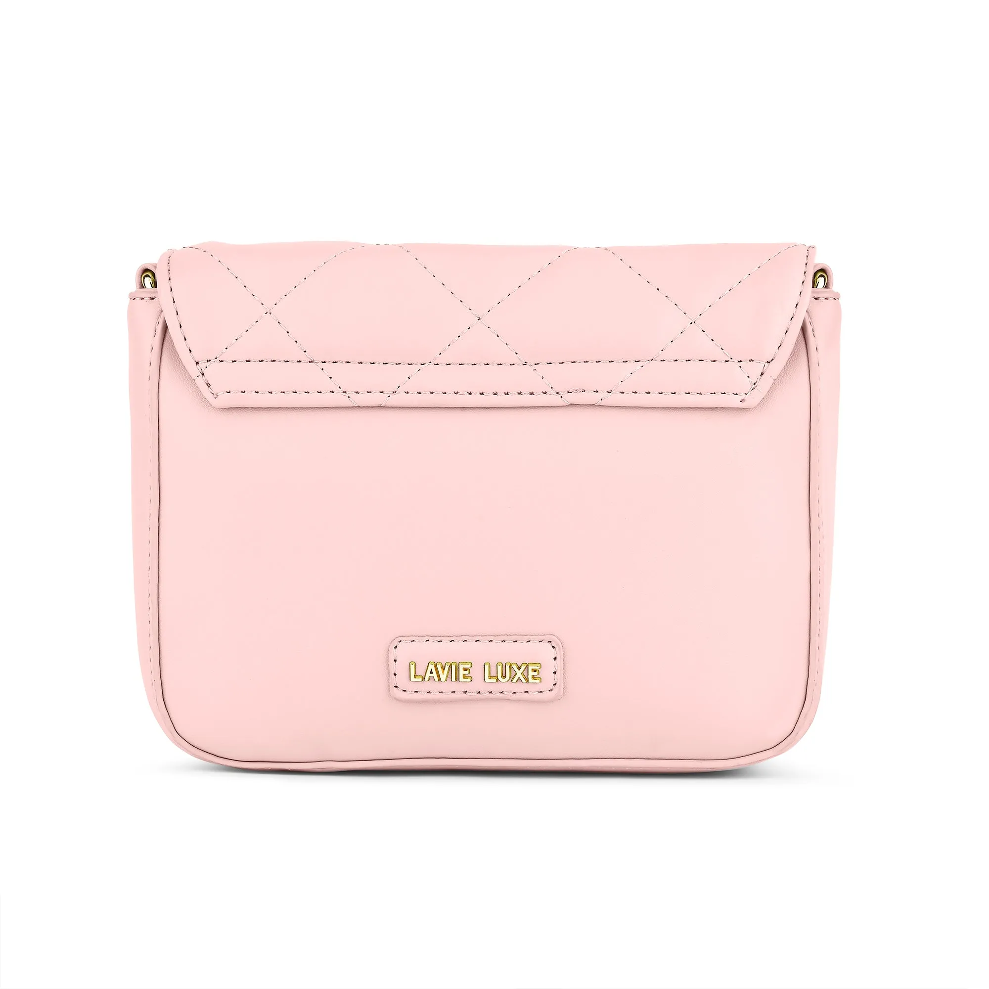 Lavie Luxe Light Pink Small Women's Carol Flap Sling Bag