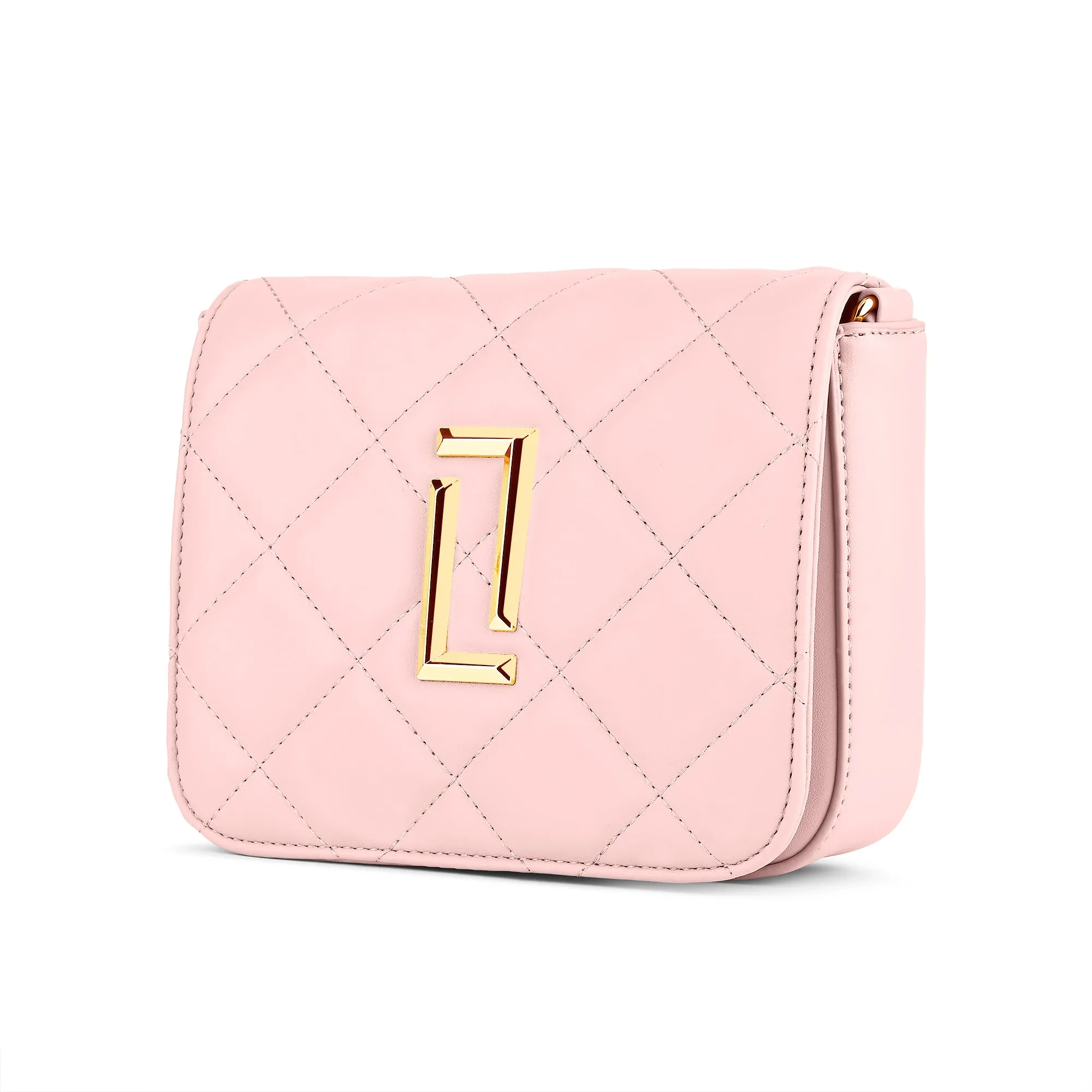 Lavie Luxe Light Pink Small Women's Carol Flap Sling Bag