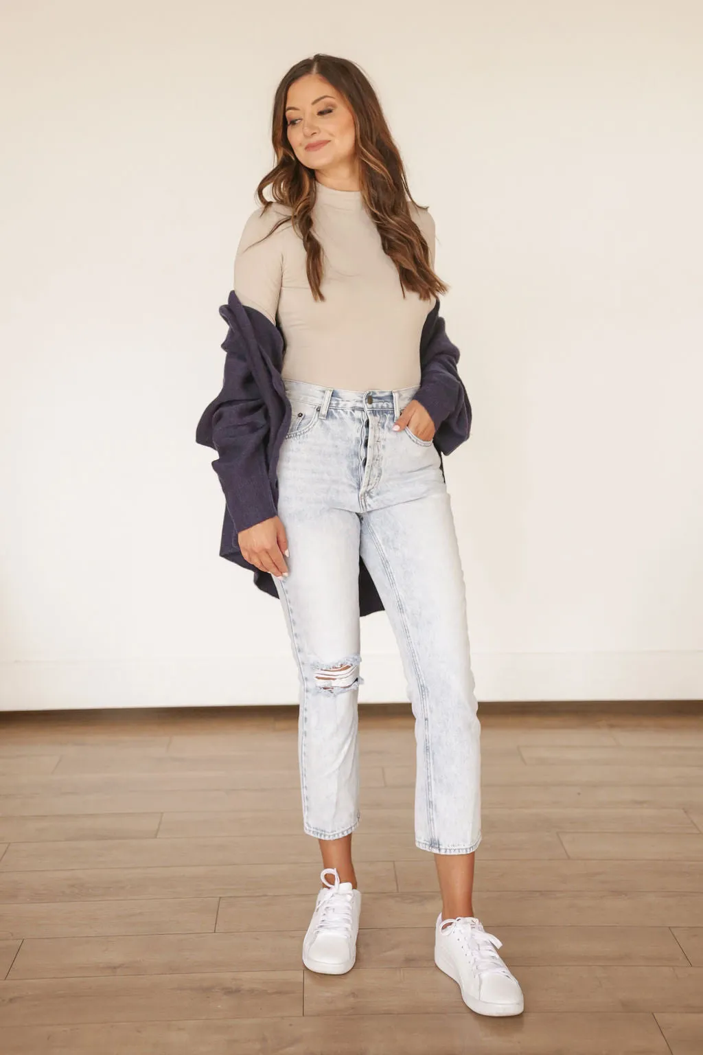 Layer Me Oversized Cardigan (NAVY)