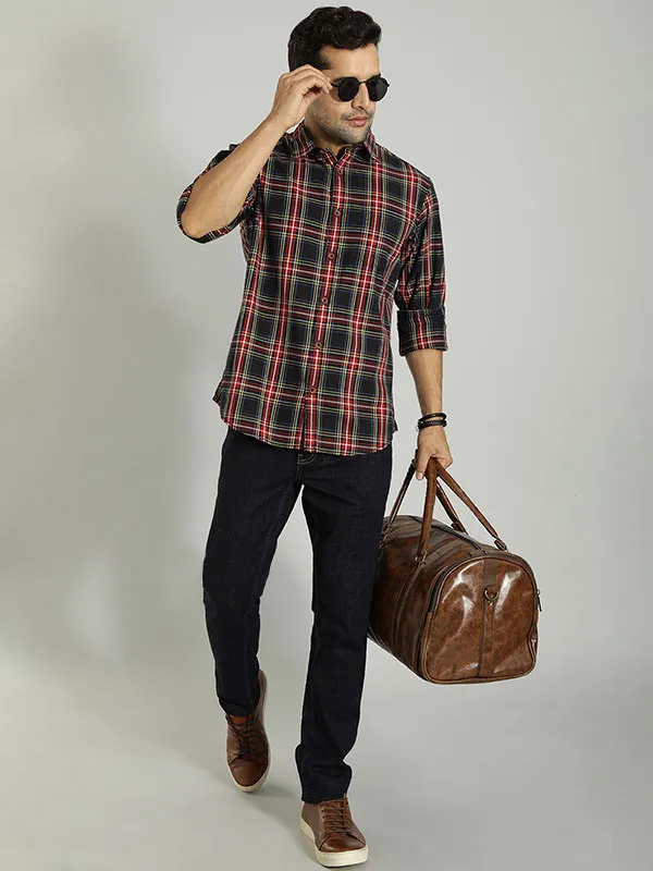 Men Checked Full Sleeve Cotton Shirt