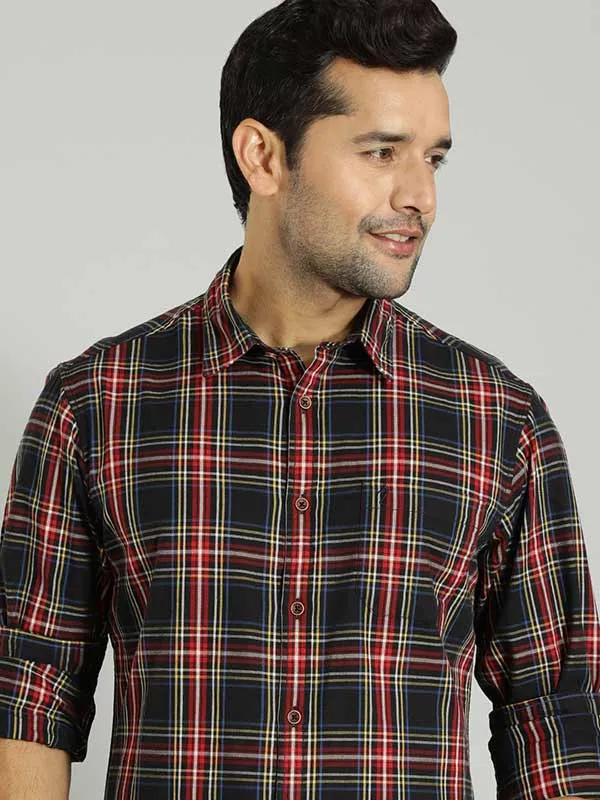 Men Checked Full Sleeve Cotton Shirt