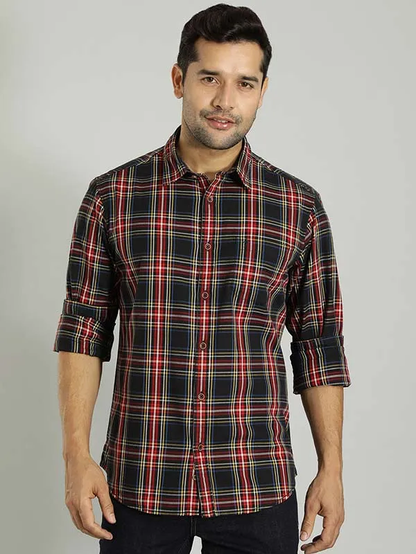 Men Checked Full Sleeve Cotton Shirt