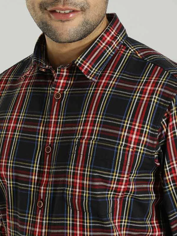 Men Checked Full Sleeve Cotton Shirt