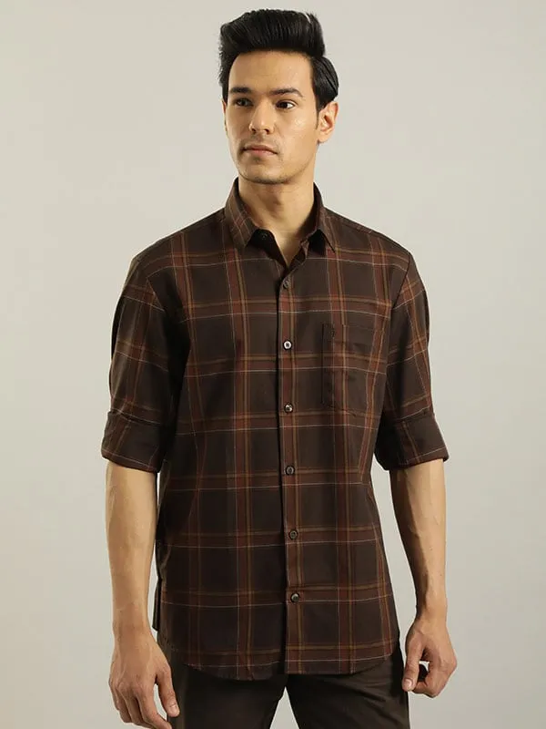 Men Checked Full Sleeve Cotton Shirt