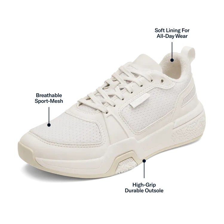 Olukai Anau Pickleball Sneaker Bright White/Bright White Sneaker 20528-WBWB