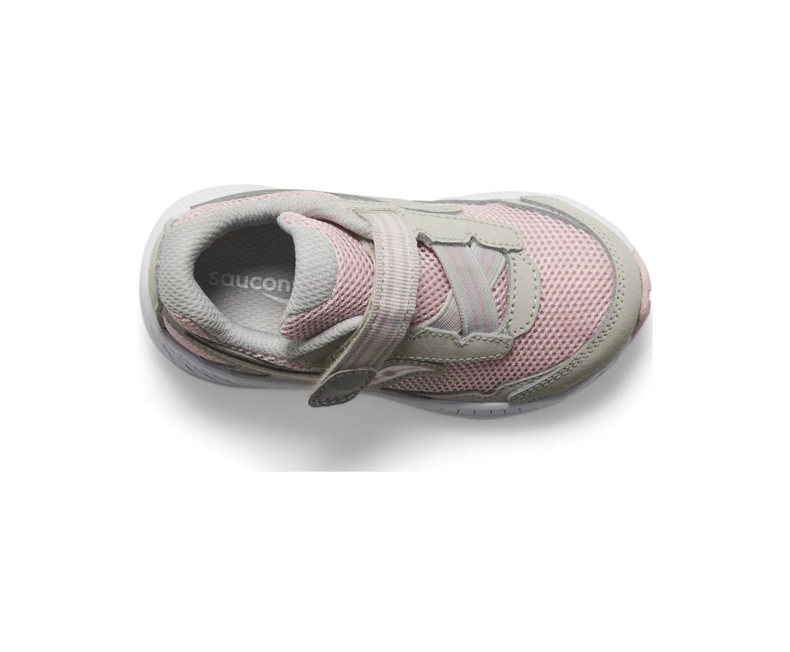 Saucony Toddler Girls Ride 10 Jr. Velcro Sneaker Blush