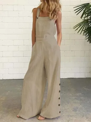 Sleeveless Casual Jumpsuit