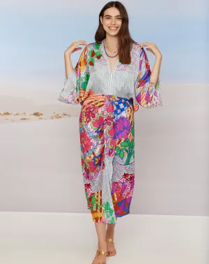 Sophia Kimono Rangoli Dress