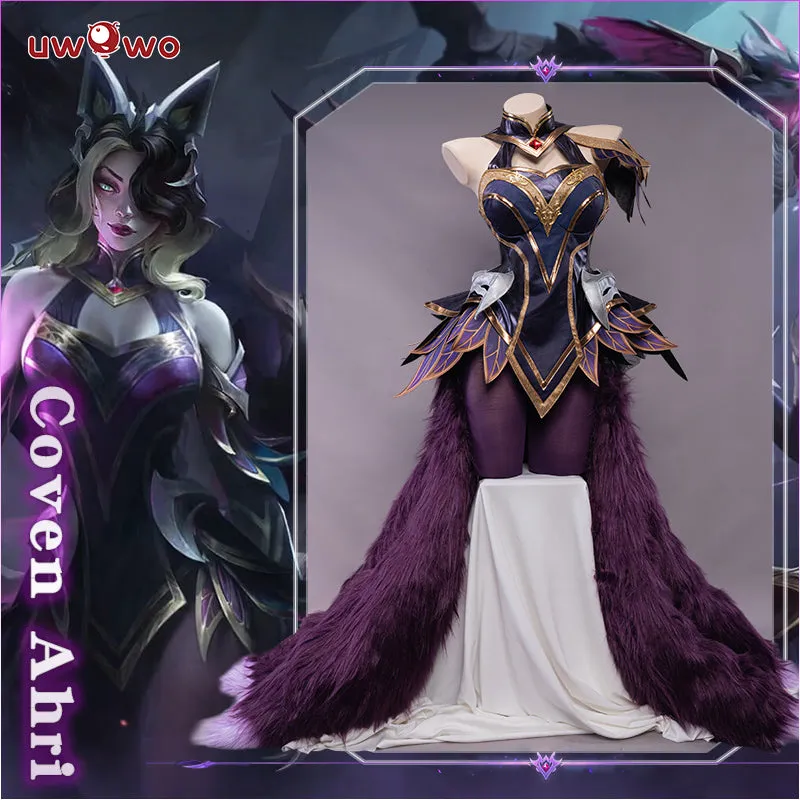 Uwowo Game League of Legends Coven Ahri Halloween Cosplay Costume