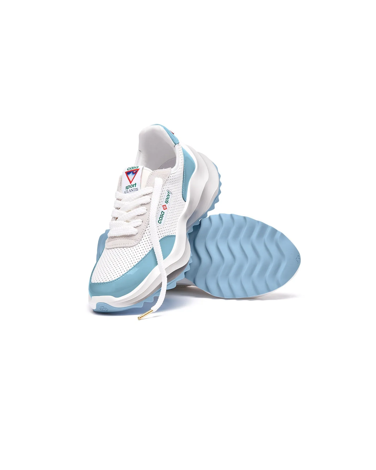 Womens Atlantis White & Powder Blue Sneaker