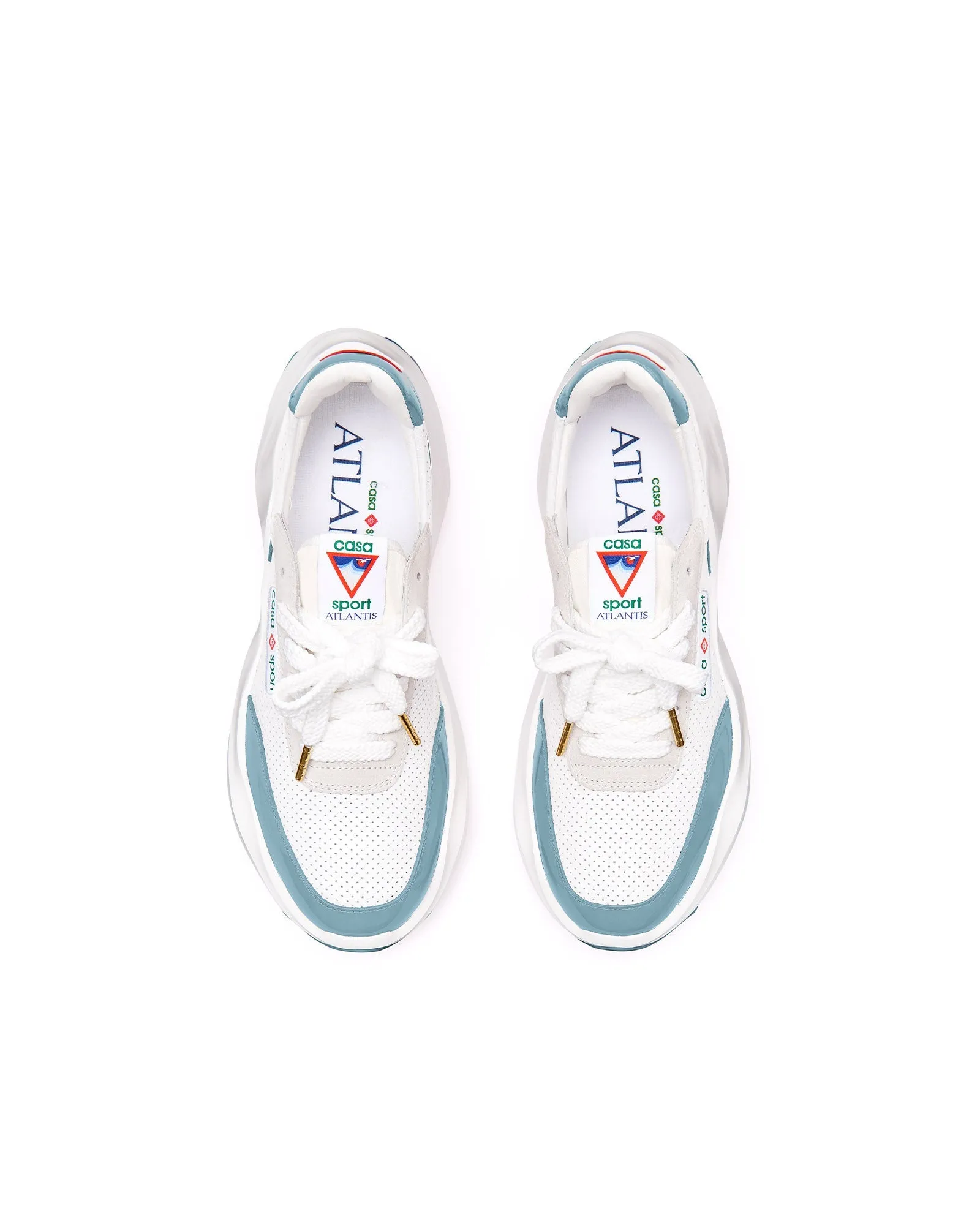 Womens Atlantis White & Powder Blue Sneaker